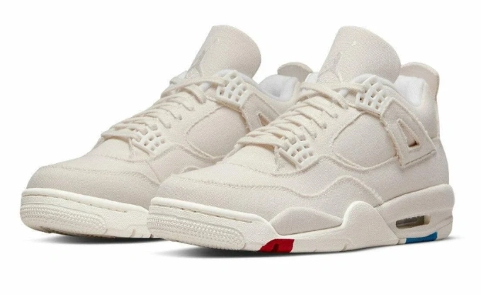 Cheap Retro Air Jordan Canvas DQ4909-100 4 Blank 0806